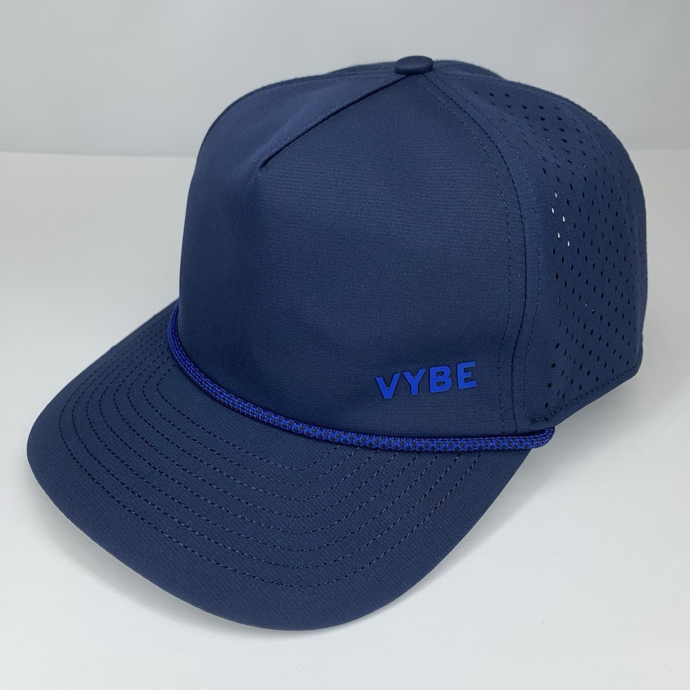 VYBE Hat Blue Mesh Rope Adjustable Performance Snapback Baseball Cap